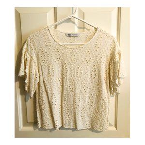 Zara Lace Top Cream